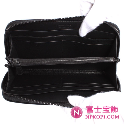 ボッテガヴェネタ エナメル 長財布 ブラック 114076VP8631000 